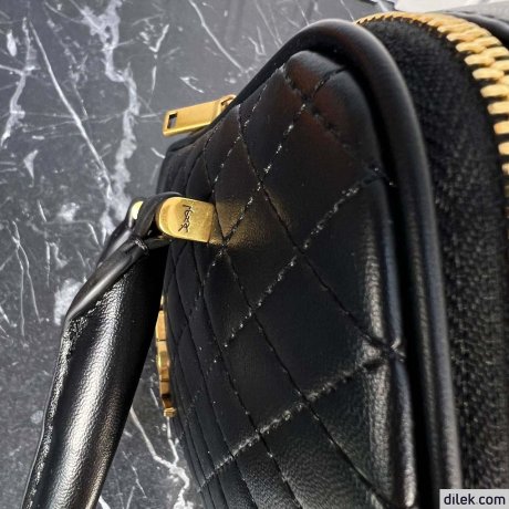 Saint Laurent Lyia Duffle In Quilted Lambskin