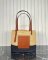 Loewe Small Square Basket Bag In Raffia and Calfskin