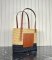 Loewe Small Square Basket Bag In Raffia and Calfskin