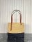Loewe Small Square Basket Bag In Raffia and Calfskin