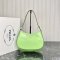 Prada Cleo Brushed Leather Shoulder Bag