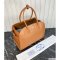 Prada Large Leather Tote Bag With Buckles
