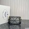 Prada Satin Flap Bag With Crystals