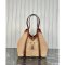Tod's Timeless Shopping Bag in Raffia and Leather Medium