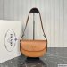 Prada Arque Leather Shoulder Bag With Flap