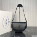 Prada Arque Leather Shoulder Bag With Flap