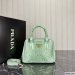 Prada Galleria Satin Small Bag With Crystals