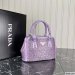 Prada Galleria Satin Small Bag With Crystals