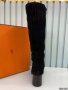 Hermes Women Long Suede Boot