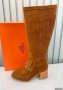Hermes Women Long Suede Boot