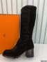 Hermes Women Long Suede Boot