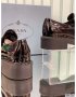 Prada Chocolate Brushed Leather Loafers