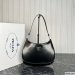 Prada Cleo Brushed Leather Shoulder Bag