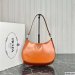 Prada Cleo Brushed Leather Shoulder Bag