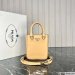 Prada Small Brushed Leather Tote