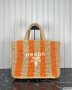 Prada Small Raffia Tote Bag