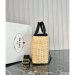 Prada Wicker and Canvas Tote bag