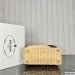 Prada Wicker and Canvas Tote bag