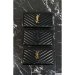 Saint Laurent Cassandre Metelasse Zip Around Wallet