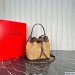 Valentino Garavani Mini Raffia Bucket Bag