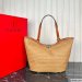 Valentino Garavani Woven Raffia Shopping Bag